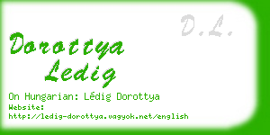 dorottya ledig business card
